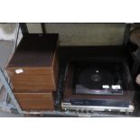 SONY RECORD PLAYER & SPEAKERS