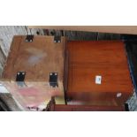 WOODEN TOOL BOX & WOODEN TRUNK