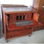 MAHOGANY GLAZED BOOKCASE