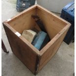 TEA CHEST INCLUDING TOOLS AND TOOLBOXES