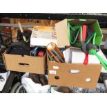2 BOXES OF ASSORTED TOOLS & BITS