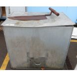 GALVANISED COAL CONTAINER & HAY KNIFE