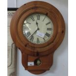 PINE CASED BALL CLOCK