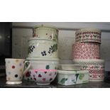 2 SETS OF CAKE TINS, 1 PLASTIC DISH & MUG ALL EMMA BRIDGEWATER