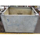 LARGE RIVETTED GALVANISED TANK