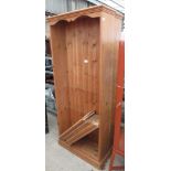 2 PINE SHELVING UNITS