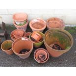 LARGE QUANTITY OF TERRACOTTA POTS