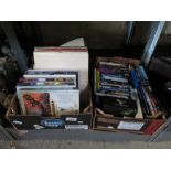 2 BOXES OF BOOKS, RECORDS, DVD'S, BOSE RADIO/CD PLAYER