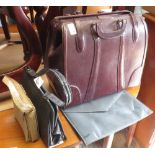 3 HANDBAGS & CONCORDE BOOKLET HOLDER