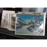 COLLECTION OF FRAMED ORIENTAL NEEDLEWORK