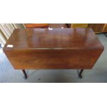 A VICTORIAN MAHOGANY DROP LEAF TABLE