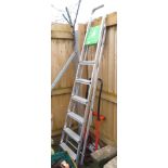 ALUMINIUM LADDER & SET OF SACK TRUCKS