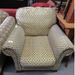 UPHOLSTERED ARMCHAIR WITH DIAMOND PATTERN