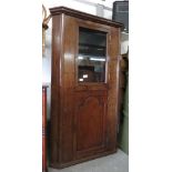 LARGE OAK ROUND BACK CORNER UNIT ##key##