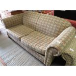 LARGE 2 SEATER SETTEE WITH DIAMOND PATTERN