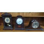 3 MANTEL CLOCKS