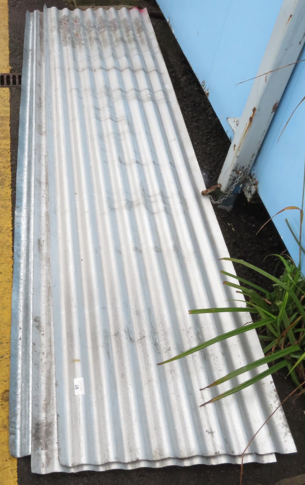 3 SHEETS OF CORRUGATED METAL