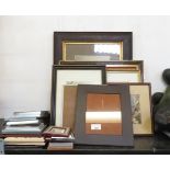 QUANTITY OF PRINTS, PAINTINGS & FRAMES INCLUDING WATERCOLOUR OF BOURNEMOUTH