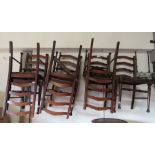 7 OAK DINING CHAIRS