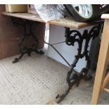 CAST IRON BASE TABLE