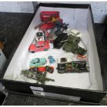 BOX VINTAGE DINKY TOYS ETC