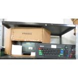 AMSTRAD GREEN SCREEN VISUAL DISPLAY MONITOR & PERSONAL COMPUTER