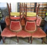 5 BUTTON BACK DINNING CHAIRS