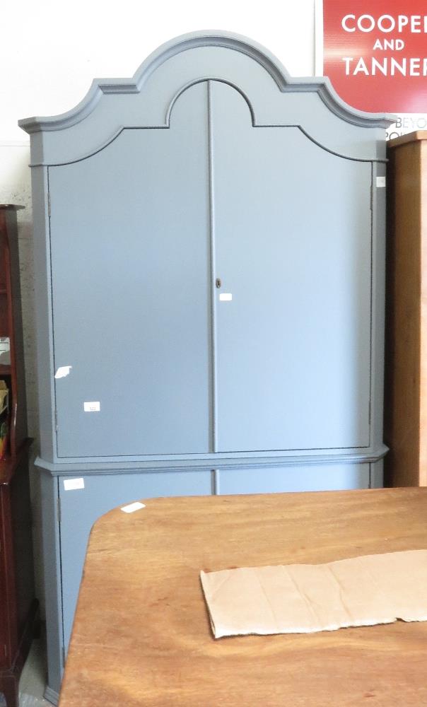 LARGE GREY PAINTED CUPBOARD ##key##