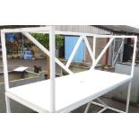 LARGE WORKSHOP METAL TABLE