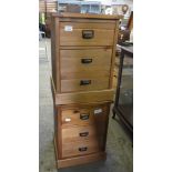 MATCHING PAIR OF PINE BEDSIDE CABINETS