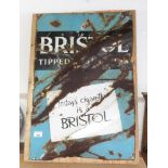 BRISTOL TIPPED CIGARETTE ENAMEL SIGN