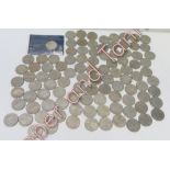A large quantity of UK commemorative £5 coins from 2000 onwards