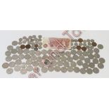 A collection of Queen Elizabeth II imperial and decimal coinage to include two shillings, six