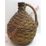 A French pitcher, with a wicker cover