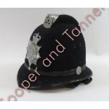 A West Mercia Constabulary police helmet