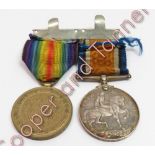 Two WWI medals awarded to “R.M.A. 15401 GR E H WALKER”