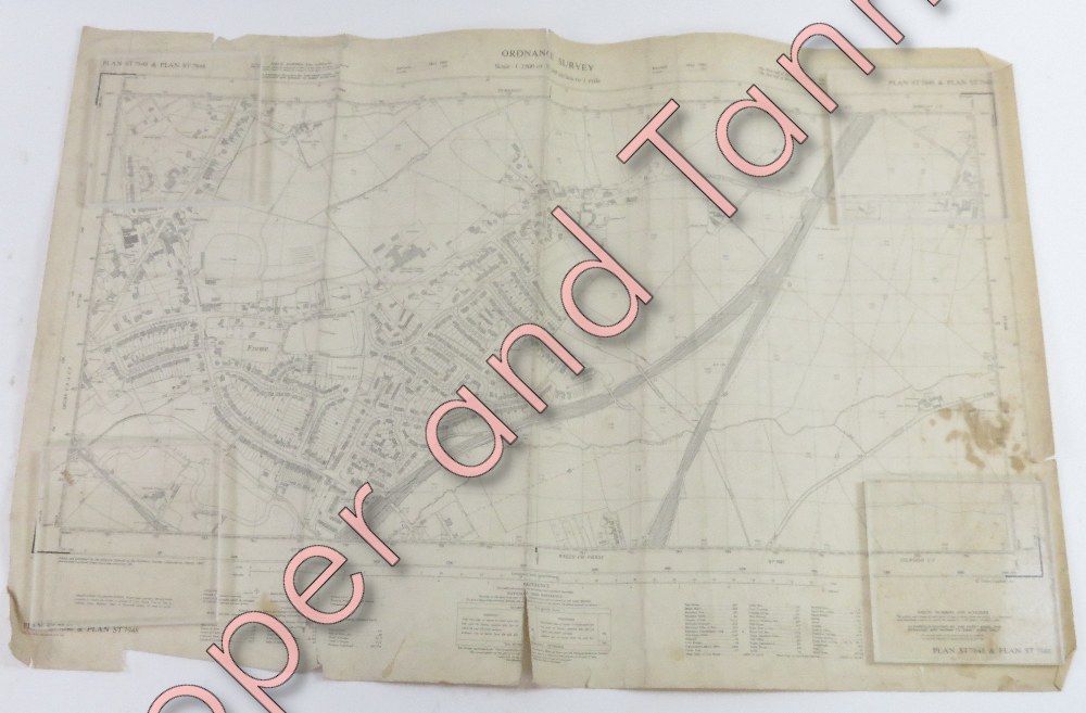 A large collection ordnance survey maps, all of local interest