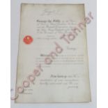 Wakefield/Yorkshire prison interest - A King George fifth royal pardon for John Brown, 515196