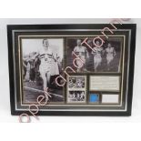 A signed Roger Bannister display