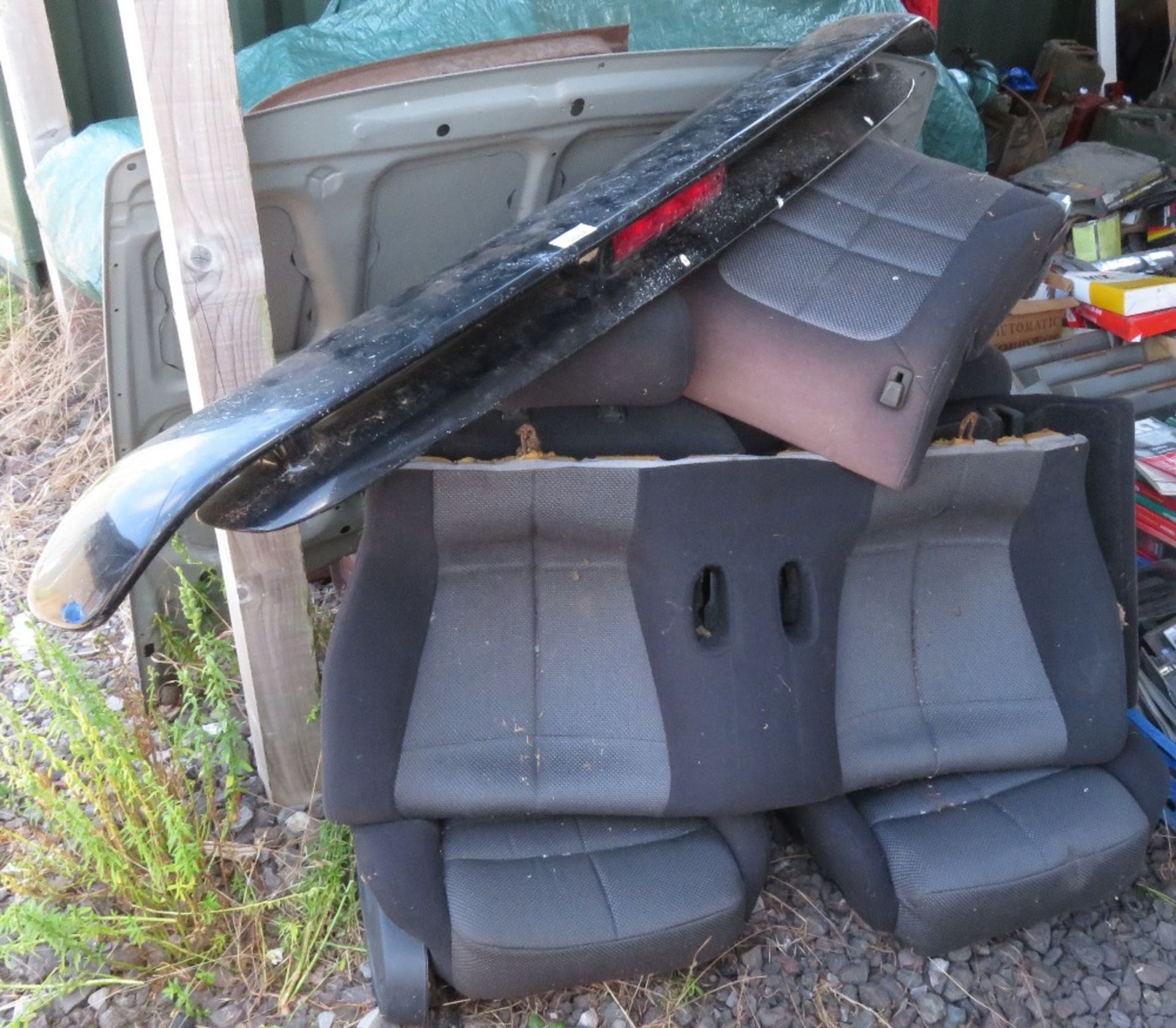 Interior believed to be for Mitsubishi GTO including rear spoiler