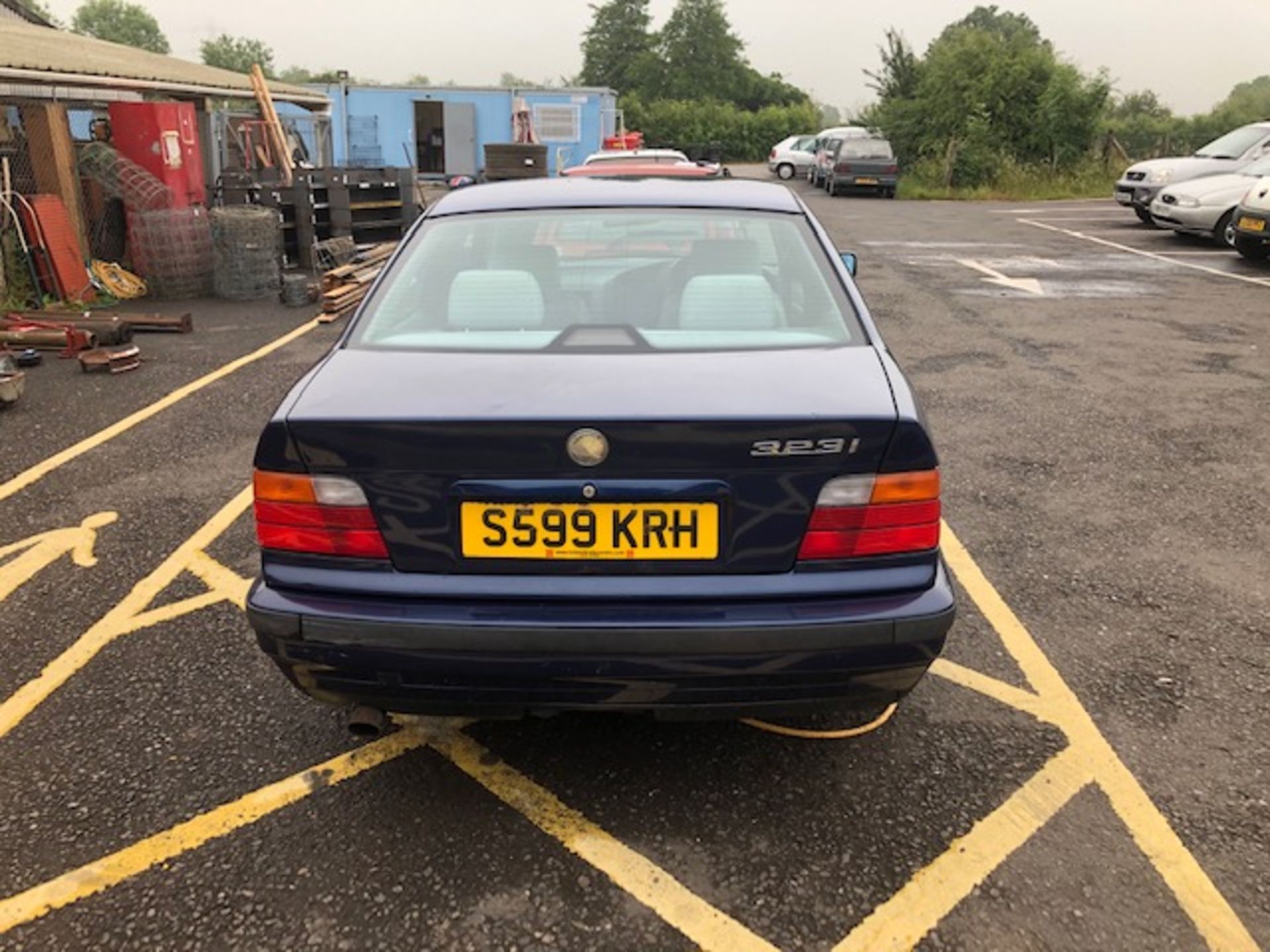 Blue 4 door BMW 323i Reg No S599 KRH. We have key, no V5, we have had the vehicle running and - Image 3 of 7