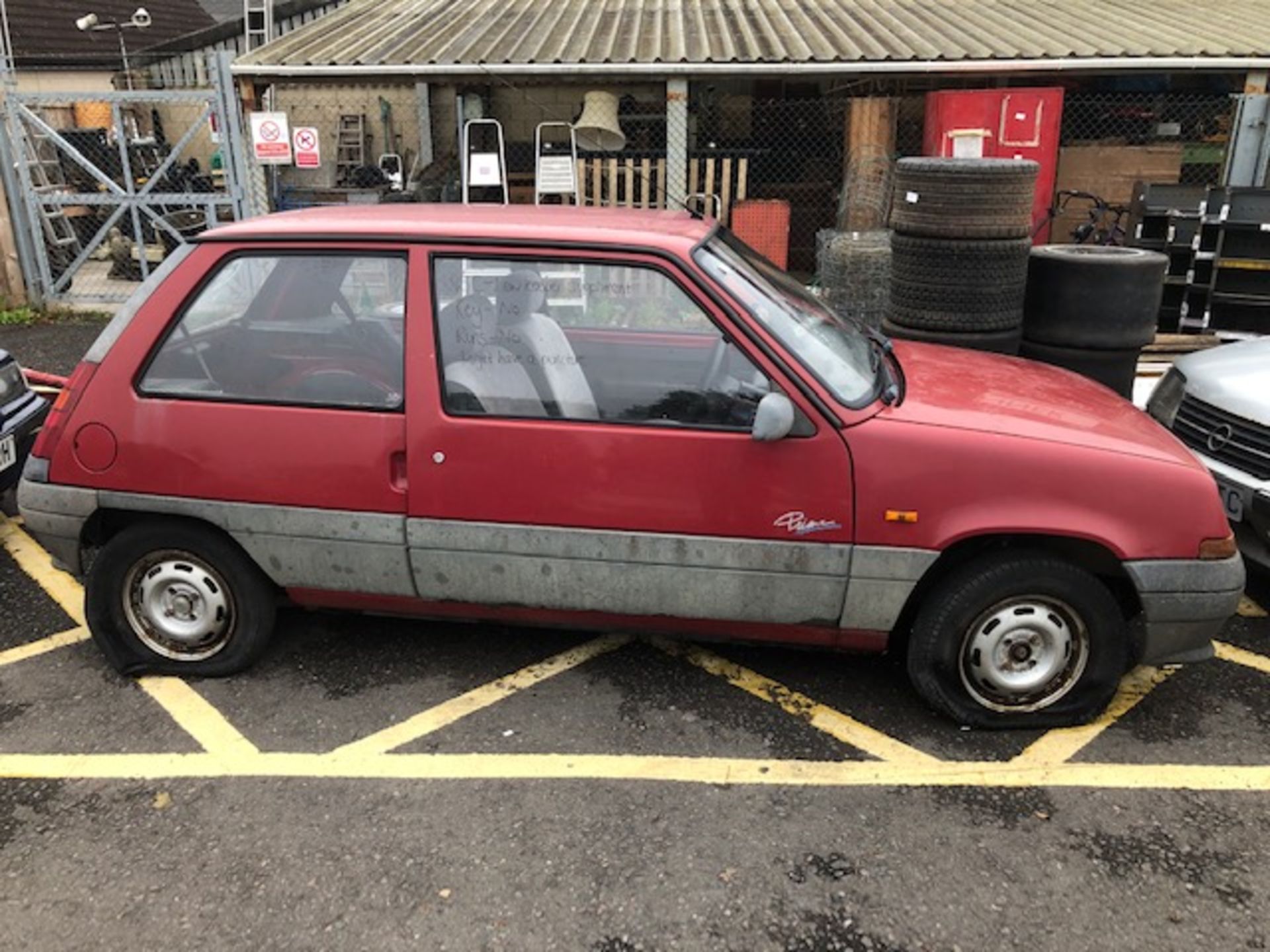 Red 2 door Renault 5 Campus Reg No L51 CFX. We have V5 new keepers supplement, we have key but - Image 2 of 5