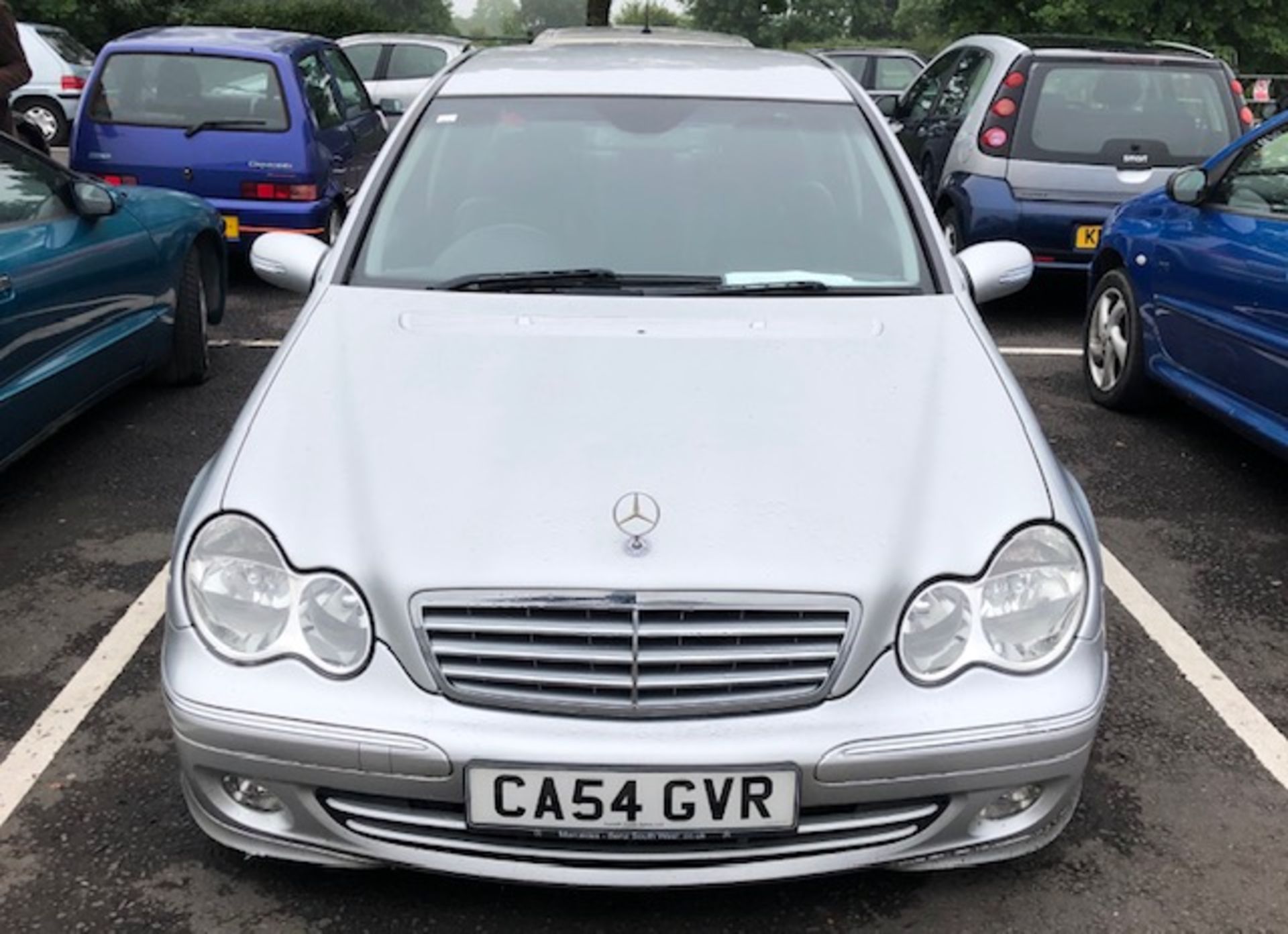 Mercedes C270 4 door saloon CDi Reg No CA54 GVR. Appears to be complete and in relatively good