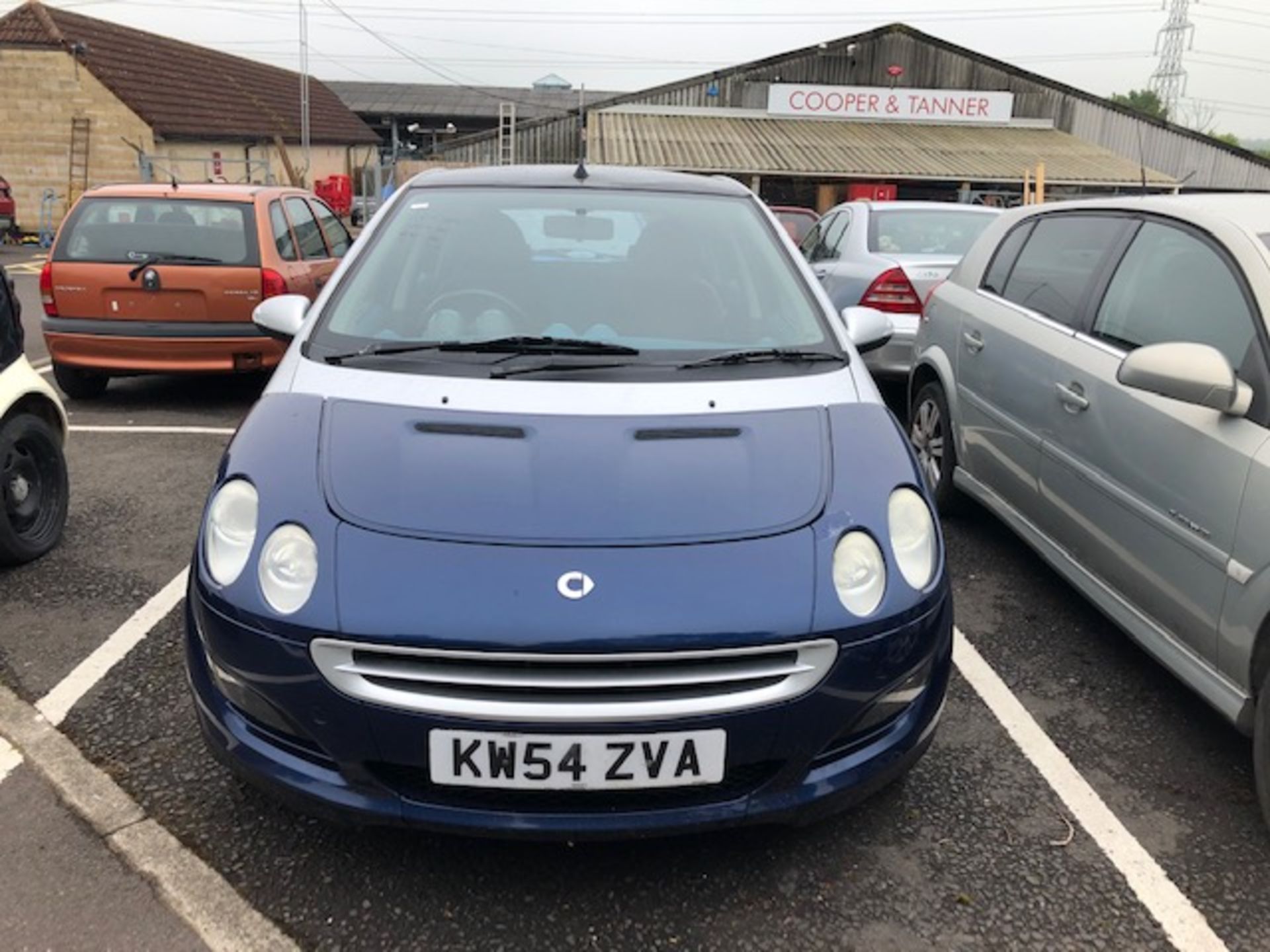 Smart Car 4 door in blue and silver Reg No KW54 ZVA. We have the V5, we have keys and this vehicle