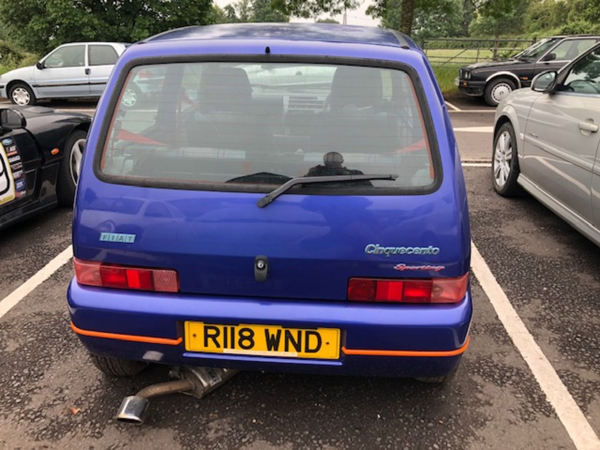 Fiat Cinquecento Reg No R118 WND 2 door in blue. We have V5 and keys, this vehicle started very - Image 4 of 6