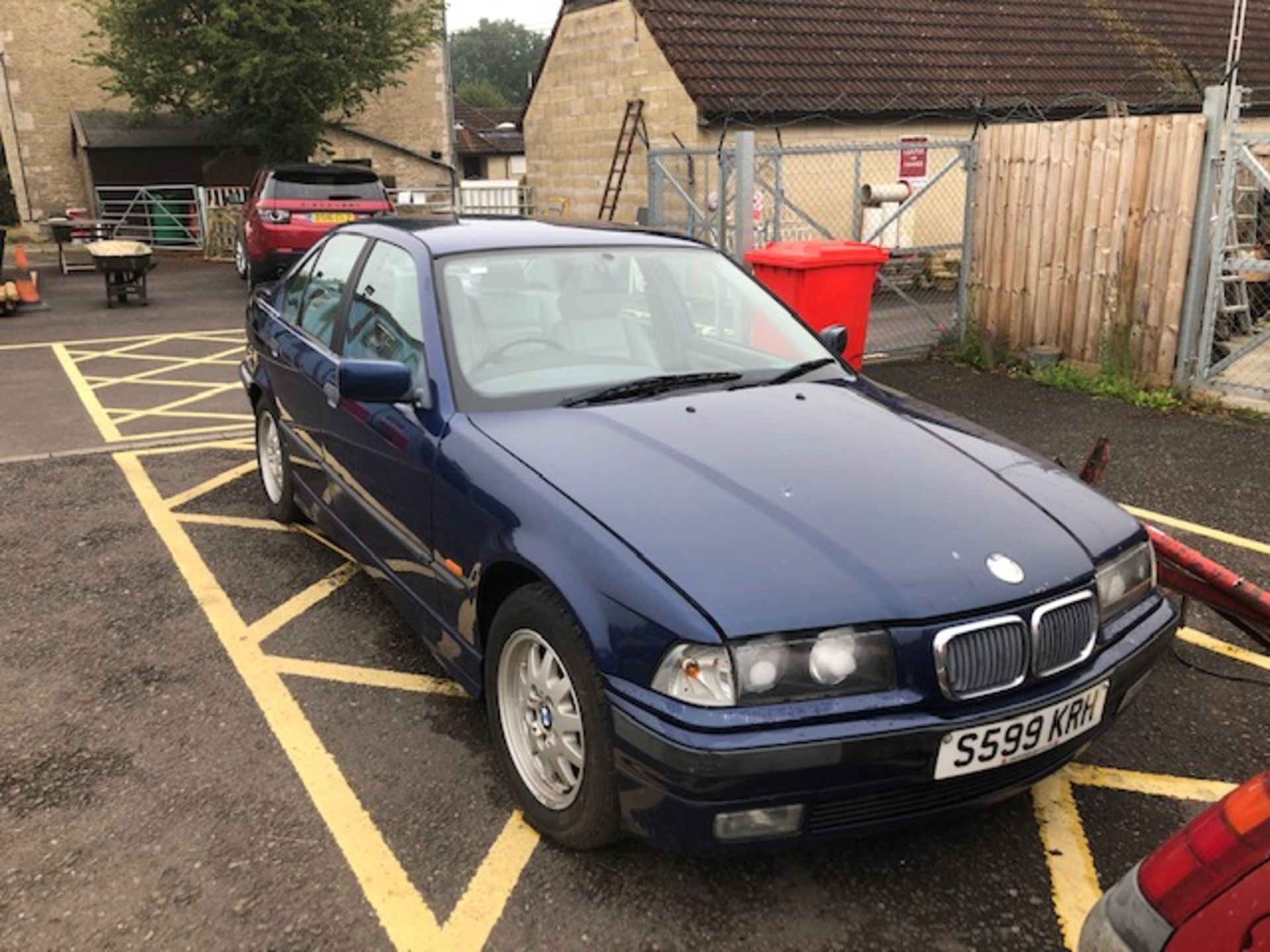 Blue 4 door BMW 323i Reg No S599 KRH. We have key, no V5, we have had the vehicle running and