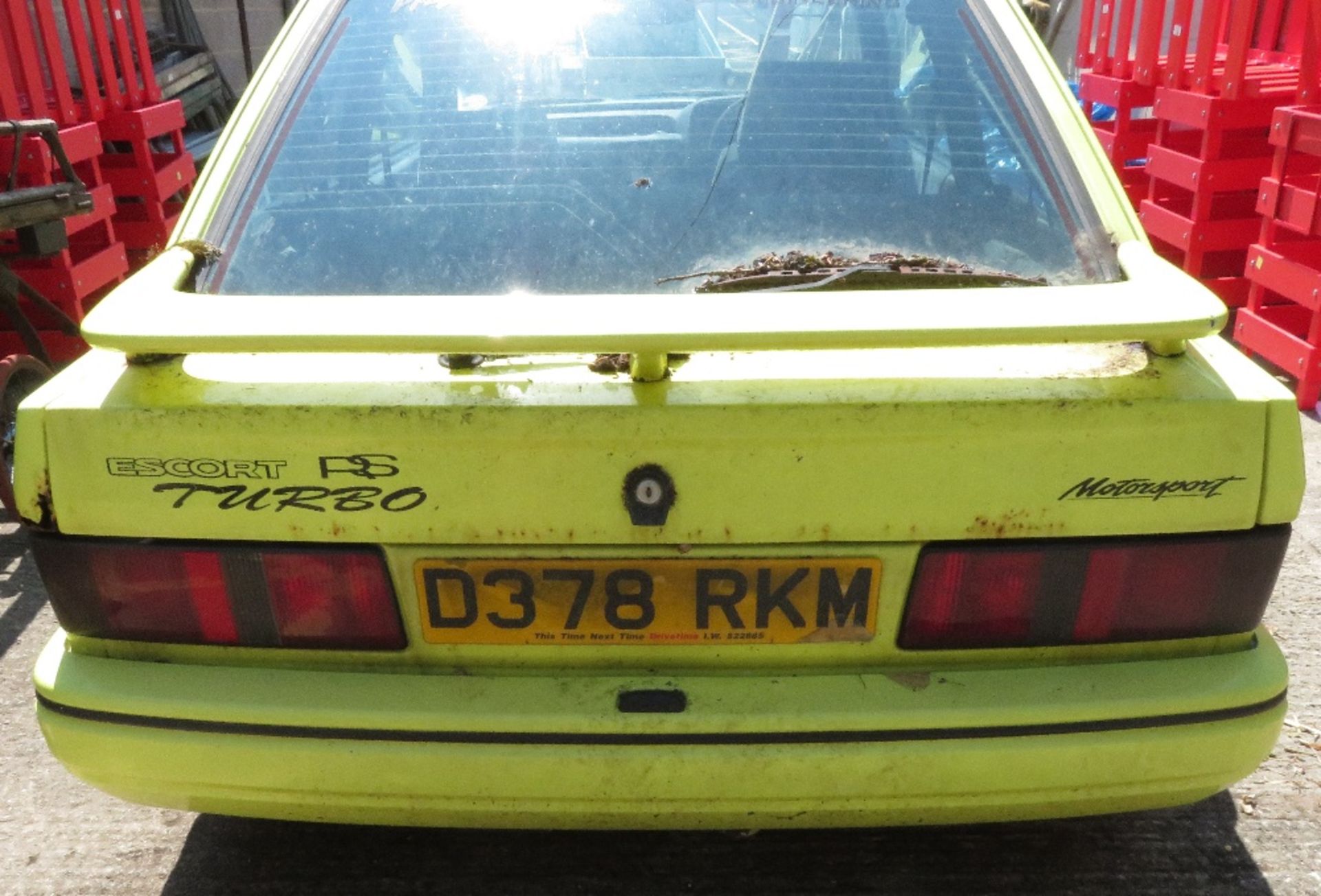 Ford RS Turbo, 2 door Reg no D378 RKM, we have keys & V5, the vehicle appears to be original with - Image 4 of 12