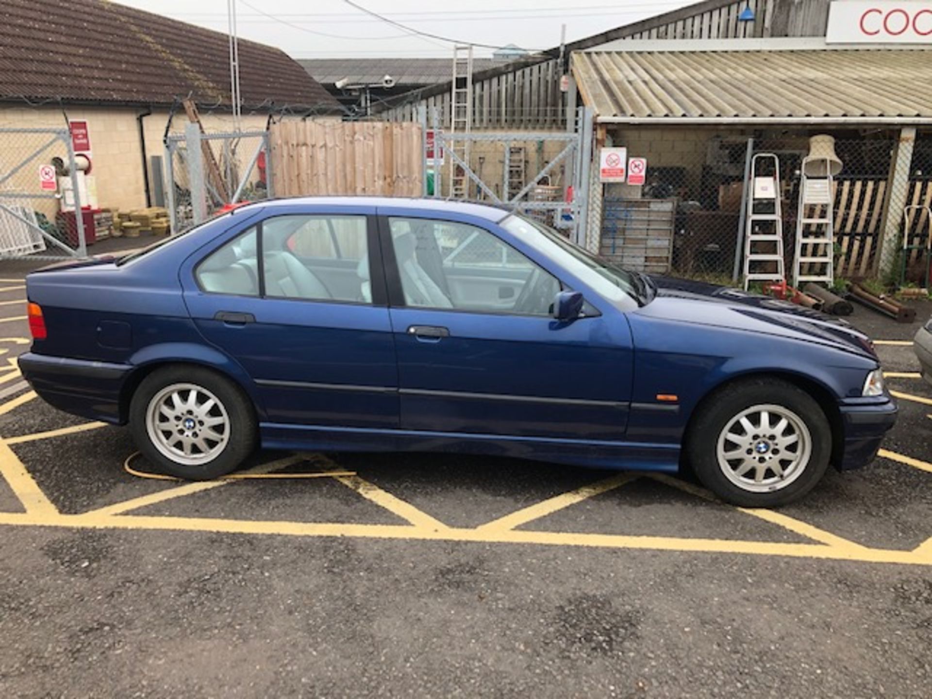 Blue 4 door BMW 323i Reg No S599 KRH. We have key, no V5, we have had the vehicle running and - Image 2 of 7