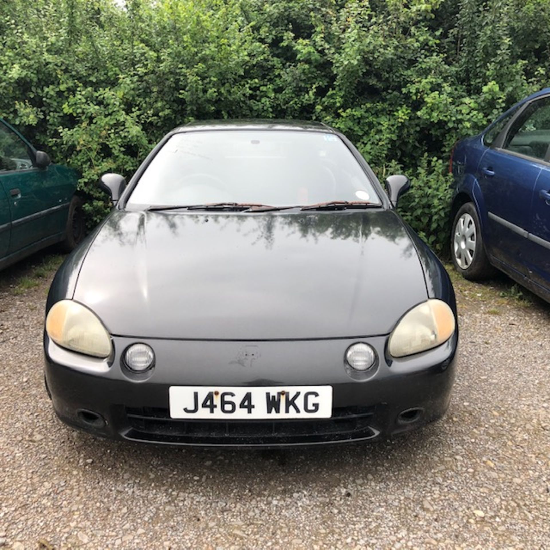 Black Honda, Reg No J464 WKG, 2 door. We have the V5 and keys, the vehicle does not run, possibly