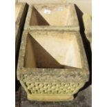 PAIR OF 16 SQUARE COTSWOLD PLANTERS"